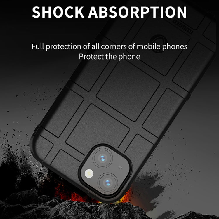 Rugged Shield Full Coverage Shockproof TPU Case for iPhone 13(Black)