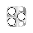 TOTUDESIGN AB-160 Armor Series Aluminum Alloy + Tempered Glass Integrated Lens Film for iPhone 13 Pro / 13 Pro Max (Silver)