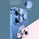 TOTUDESIGN AB-160 Armor Series Aluminum Alloy + Tempered Glass Integrated Lens Film for iPhone 13 Pro / 13 Pro Max (Silver)