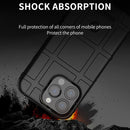 For iPhone 13 Pro Rugged Shield Full Coverage Shockproof TPU Case (Black)