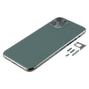Back Housing Cover with SIM Card Tray & Side keys & Camera Lens for iPhone 11 Pro Max(Green)