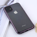 Transparent TPU Anti-Drop And Waterproof Mobile Phone Protective Case for iPhone 11(Purple)