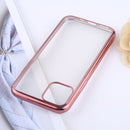 Transparent TPU Anti-Drop And Waterproof Mobile Phone Protective Case for iPhone 11(Rose Gold)