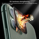 Rear Camera Lens Protection Ring Cover + Rear Camera Lens Protective Film Set for iPhone 11 (Black)