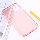Shockproof Thick Transparent TPU Protective Case for iPhone 11 (Pink)