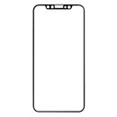 0.1mm 9H Full Screen Flexible Fiber Tempered Glass Film for iPhone 11 Pro Max / XS Max(Black)