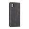 CaseMe-013 Multifunctional Retro Frosted Horizontal Flip Leather Case for iPhone XS Max, with Card Slot & Holder & Wallet(Black)