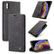 CaseMe-013 Multifunctional Retro Frosted Horizontal Flip Leather Case for iPhone XS Max, with Card Slot & Holder & Wallet(Black)