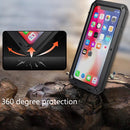 Metal Shockproof Waterproof Protective Case for iPhone XS Max (Black)