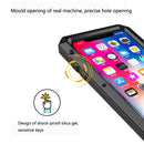 Metal Shockproof Waterproof Protective Case for iPhone XS Max (Black)