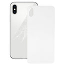 Easy Replacement Big Camera Hole Glass Back Battery Cover with Adhesive for iPhone XS Max(White)