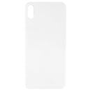 Easy Replacement Big Camera Hole Glass Back Battery Cover with Adhesive for iPhone XS Max(White)