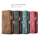 CaseMe Detachable Multifunctional Horizontal Flip Leather Case for iPhone XS Max, with Card Slot & Holder & Zipper Wallet & Photo Frame (Brown)