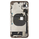 Battery Back Cover Assembly (with Side Keys & Loud Speaker & Motor & Camera Lens & Card Tray & Power Button + Volume Button + Charging Port + Signal Flex Cable & Wireless Charging Module) for iPhone XS Max(Gold)