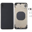 Back Cover with Camera Lens & SIM Card Tray & Side Keys for iPhone XS Max(Black)