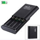 TOMO P4 USB Smart 4 Battery Charger with Indicator Light for 18650 Li-ion Battery (Black)