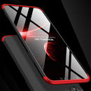 GKK Three Stage Splicing Full Coverage PC Case for iPhone XR(Red)