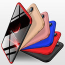 GKK Three Stage Splicing Full Coverage PC Case for iPhone XR(Red)