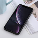 Shockproof Solid Color Liquid Silicone Feel TPU Case for iPhone XR (Black)