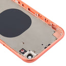 Back Housing Cover with Camera Lens & SIM Card Tray & Side Keys for iPhone XR(Coral)