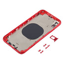 Back Housing Cover with Camera Lens & SIM Card Tray & Side Keys for iPhone XR(Red)