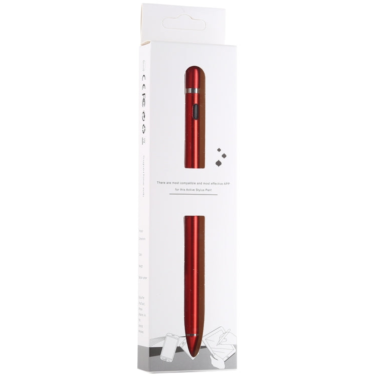 Active Capacitive Stylus for iPod touch / iPad mini & Air & Pro / iPhone(Red)