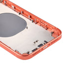 Square Frame Battery Back Cover with SIM Card Tray & Side keys for iPhone XR(Orange)