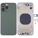 Stainless Steel Back Housing Cover with Appearance Imitation of iP13 Pro for iPhone XR(Green)
