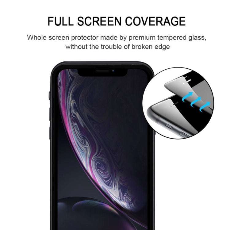 9H 2.5D Ultrathin Silk-screen Carbon Fiber Full Screen Protector Film for iPhone 11 / XR(Black)
