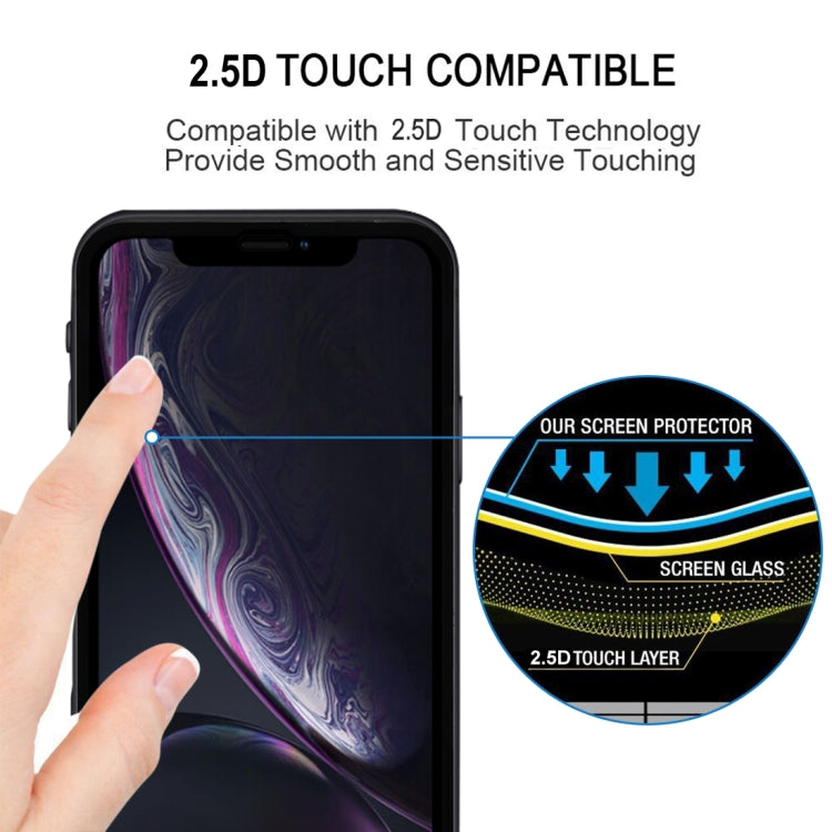 9H 2.5D Ultrathin Silk-screen Carbon Fiber Full Screen Protector Film for iPhone 11 / XR(Black)