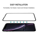 9H 2.5D Ultrathin Silk-screen Carbon Fiber Full Screen Protector Film for iPhone 11 / XR(Black)