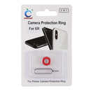 Rear Camera Lens Protection Ring Cover with Eject Pin for iPhone XR (Red)