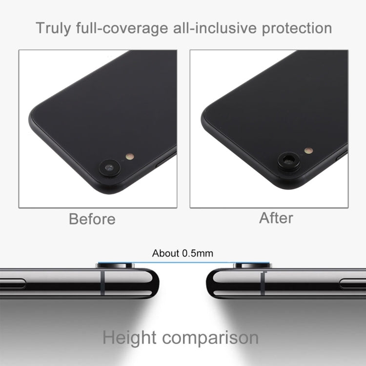 Rear Camera Lens Protection Ring Cover with Eject Pin for iPhone XR (Red)