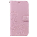 Rose Embossed Horizontal Flip PU Leather Case for iPhone XR, with Holder & Card Slots & Wallet (Rose Gold)