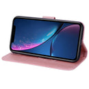 Rose Embossed Horizontal Flip PU Leather Case for iPhone XR, with Holder & Card Slots & Wallet (Rose Gold)