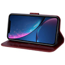 Rose Embossed Horizontal Flip PU Leather Case for iPhone XR, with Holder & Card Slots & Wallet (Brown)