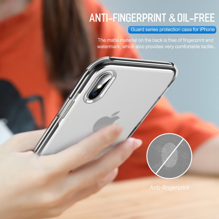 ROCK Guard Series TPE + TPU Soft Case for iPhone XR (White)
