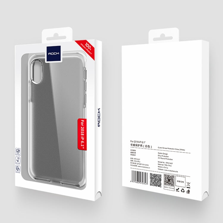 ROCK Guard Series TPE + TPU Soft Case for iPhone XR (White)