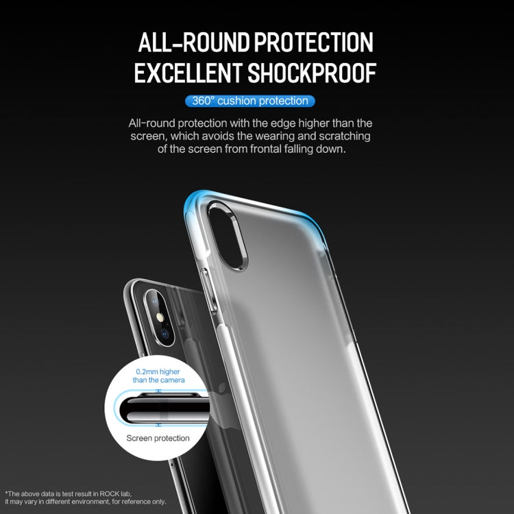 ROCK Guard Series TPE + TPU Soft Case for iPhone XR (White)