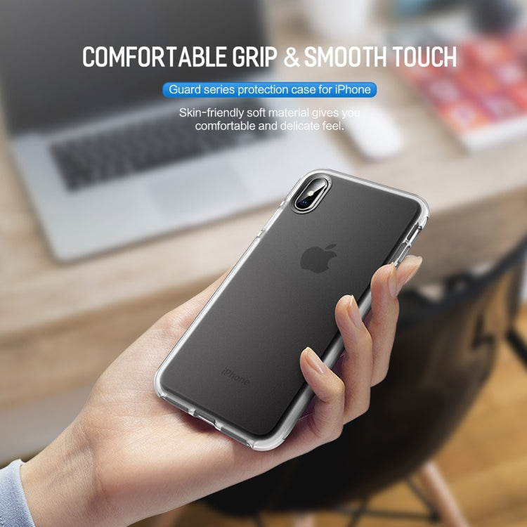 ROCK Guard Series TPE + TPU Soft Case for iPhone XR (White)