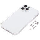 Stainless Steel Material Back Housing Cover with Appearance Imitation of iP13 Pro for iPhone XR(White)