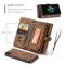 CaseMe Detachable Multifunctional Horizontal Flip Leather Case for iPhone XR, with Card Slot & Holder & Zipper Wallet & Photo Frame (Brown)