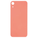 Easy Replacement Big Camera Hole Glass Back Battery Cover with Adhesive for iPhone XR(Coral)