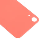 Easy Replacement Big Camera Hole Glass Back Battery Cover with Adhesive for iPhone XR(Coral)