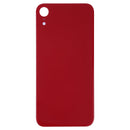Easy Replacement Big Camera Hole Glass Back Battery Cover with Adhesive for iPhone XR(Red)