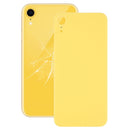 Easy Replacement Big Camera Hole Glass Back Battery Cover with Adhesive for iPhone XR(Yellow)