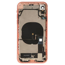 Battery Back Cover Assembly (with Side Keys & Loud Speaker & Motor & Camera Lens & Card Tray & Power Button + Volume Button + Charging Port + Signal Flex Cable & Wireless Charging Module) for iPhone XR(Orange)