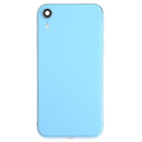 Battery Back Cover Assembly (with Side Keys & Loud Speaker & Motor & Camera Lens & Card Tray & Power Button + Volume Button + Charging Port + Signal Flex Cable & Wireless Charging Module) for iPhone XR(Blue)