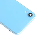 Battery Back Cover Assembly (with Side Keys & Loud Speaker & Motor & Camera Lens & Card Tray & Power Button + Volume Button + Charging Port + Signal Flex Cable & Wireless Charging Module) for iPhone XR(Blue)