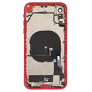 Battery Back Cover Assembly (with Side Keys & Loud Speaker & Motor & Camera Lens & Card Tray & Power Button + Volume Button + Charging Port + Signal Flex Cable & Wireless Charging Module) for iPhone XR(Red)